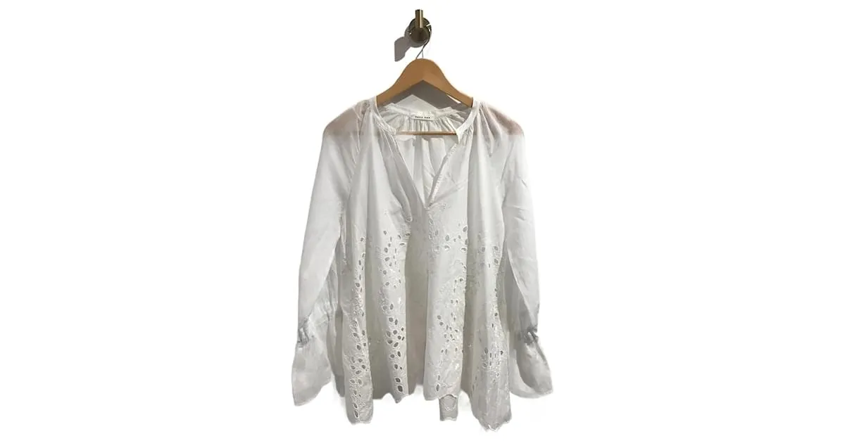 Autre Marque Camiseta HANA SAN.Algodón S Internacional Blanco 