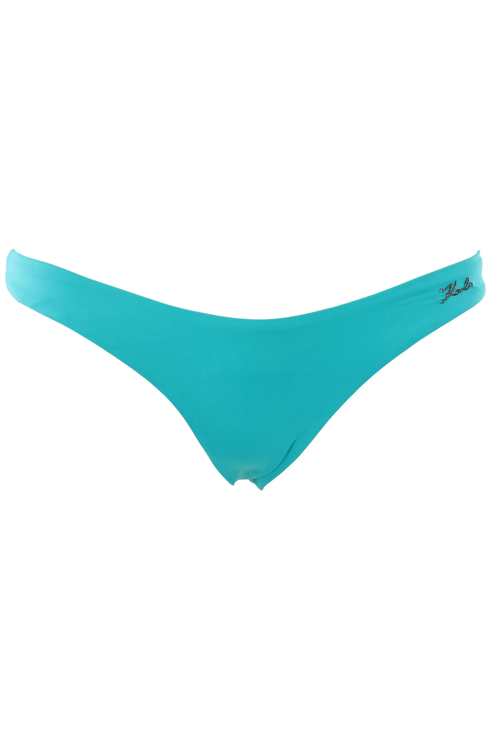 Bañador azul turquesa con logo 