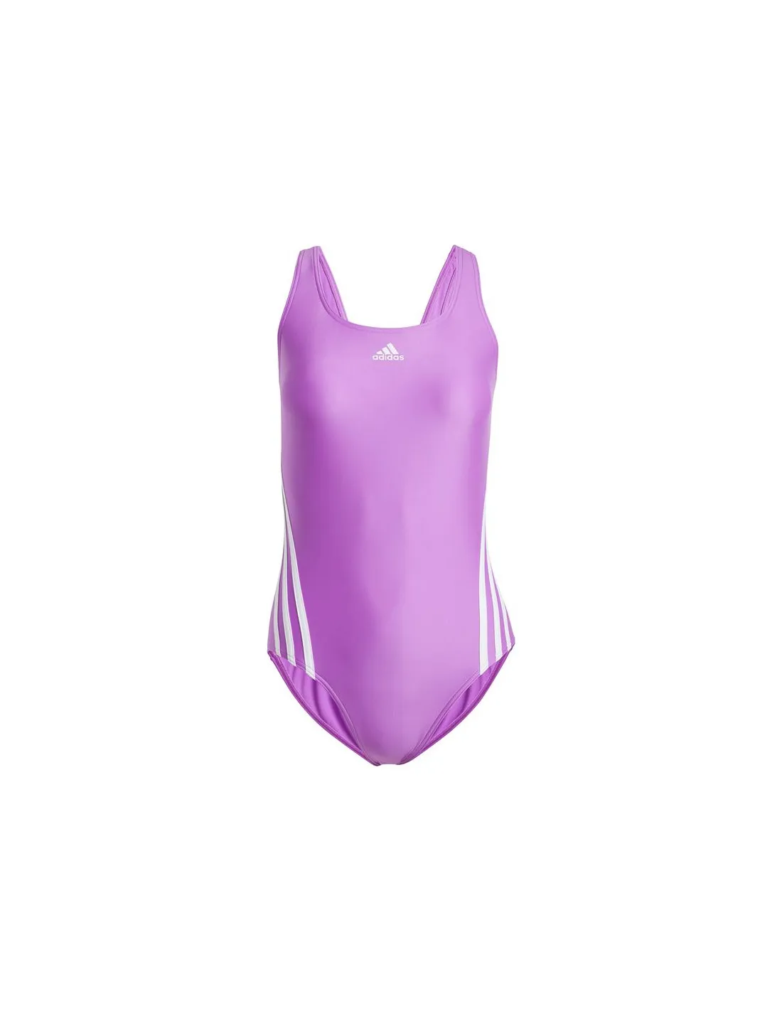 Bañador de Natación adidas 3 Bandas Mujer Morado