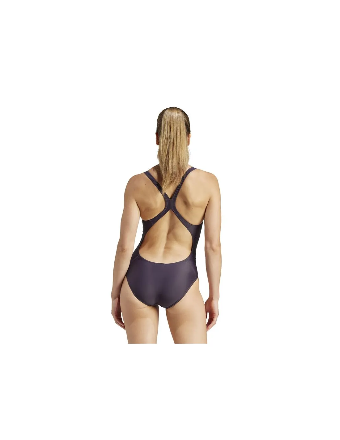 Bañador de Natación adidas 3 Bandas Suit Mujer Morado