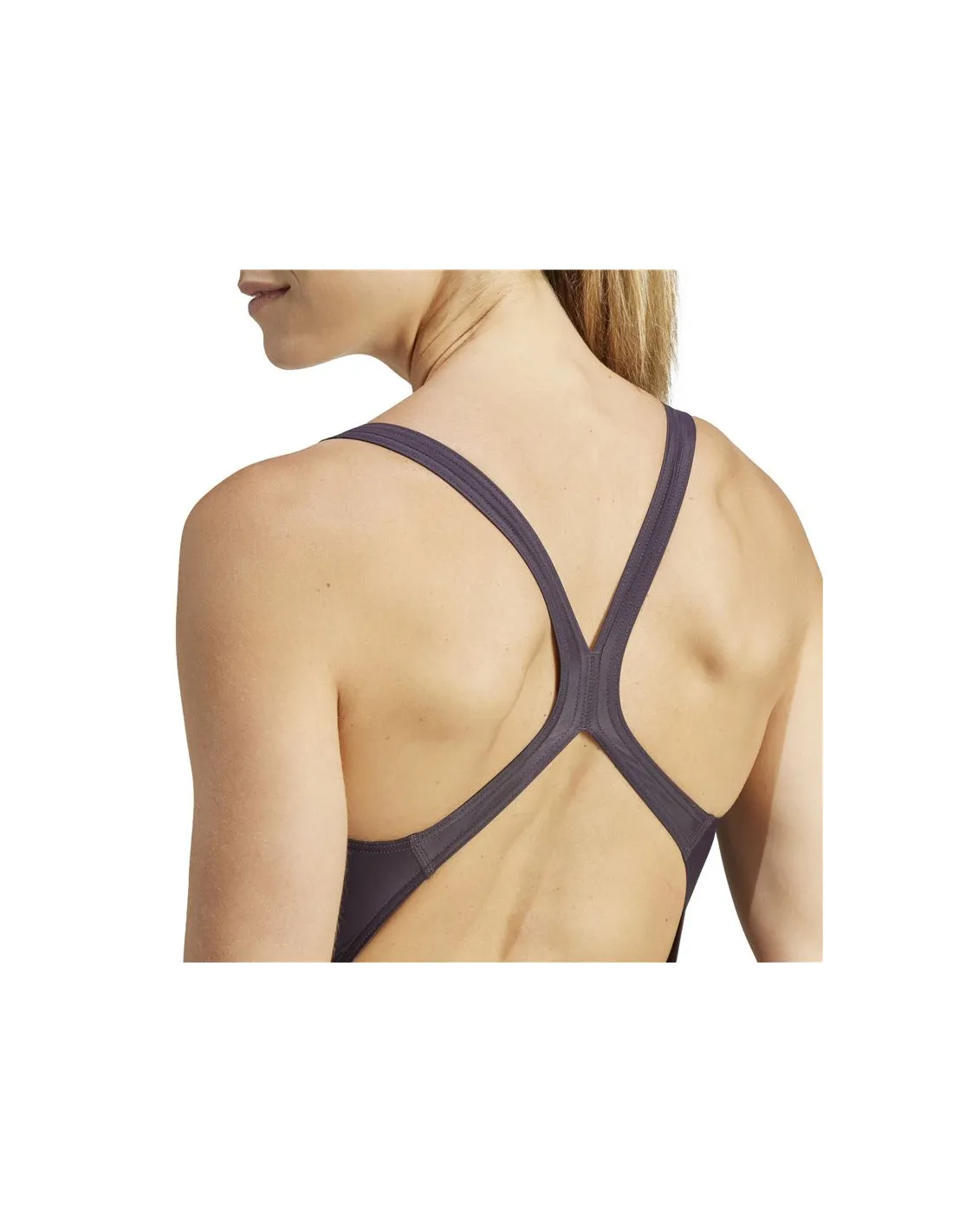 Bañador de Natación adidas 3 Bandas Suit Mujer Morado