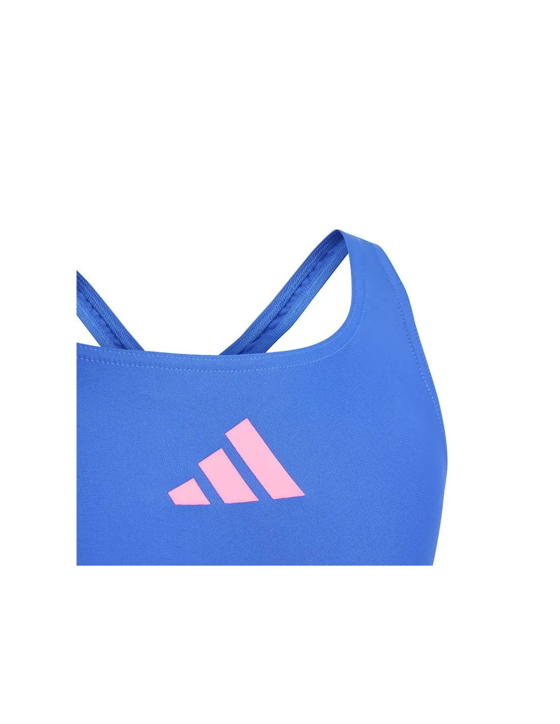 Bañador de Natación adidas 3 Bars Solid Small Logo Niña Azul