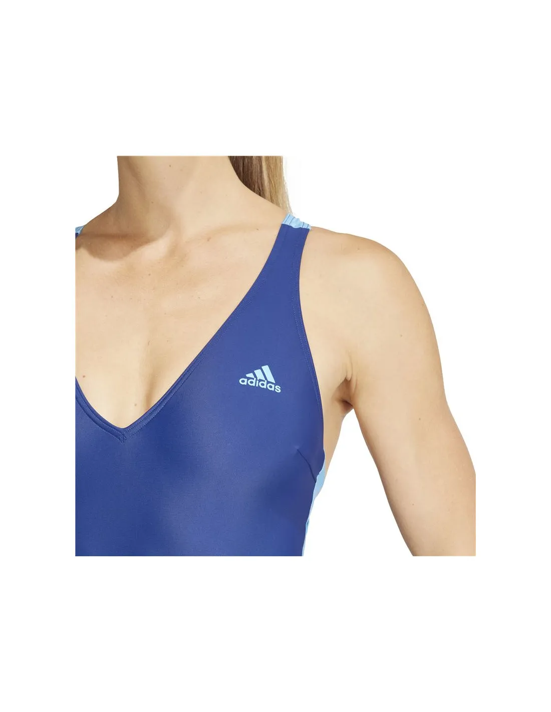 Bañador de Natación adidas 3Bandas Spw Suit Mujer Azul