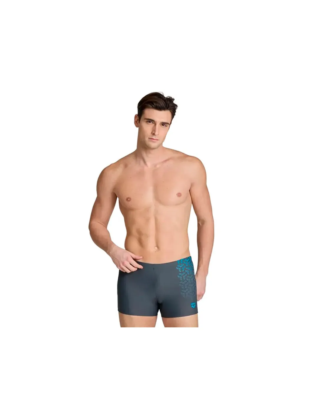 Bañador de Natación Arena Kikko V Swim Short Asphalt/Turquoise Hombre