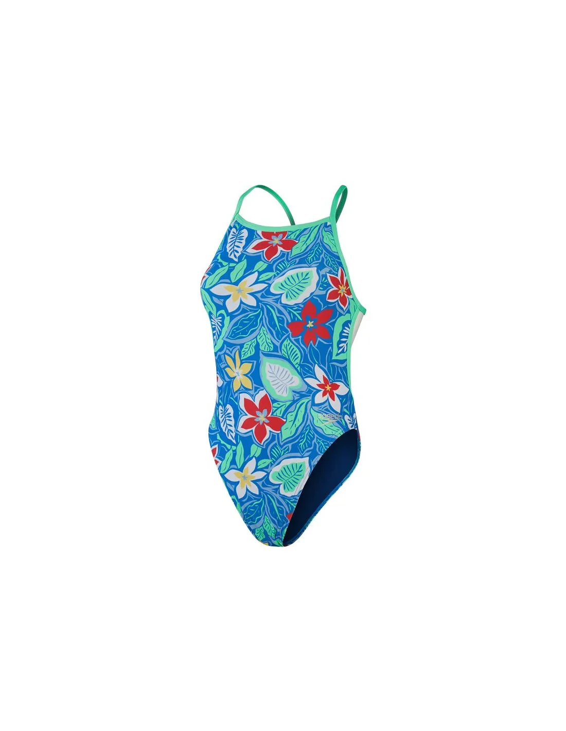 Bañador de Natación Speedo Allover Vback Mujer Azul