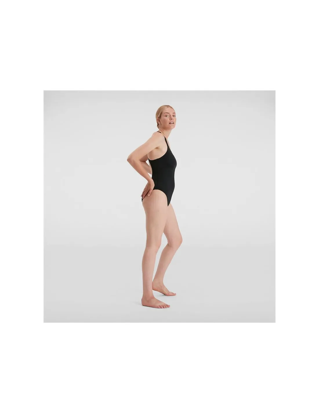 Bañador de Natación Speedo Eco Endurance+ Medalist Mujer Negro