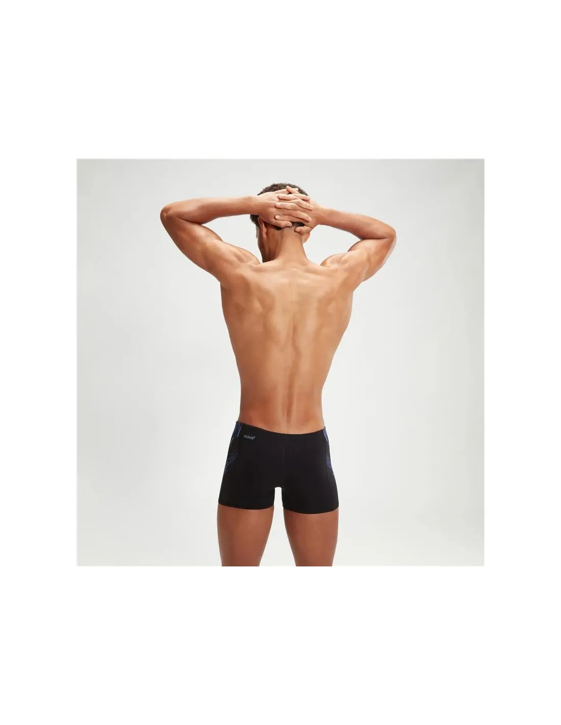 Bañador de Natación Speedo Tech Panel Aquashort Hombre Negro/Azul