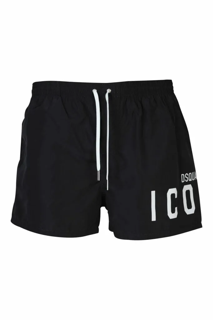 Bañador negro con logo 