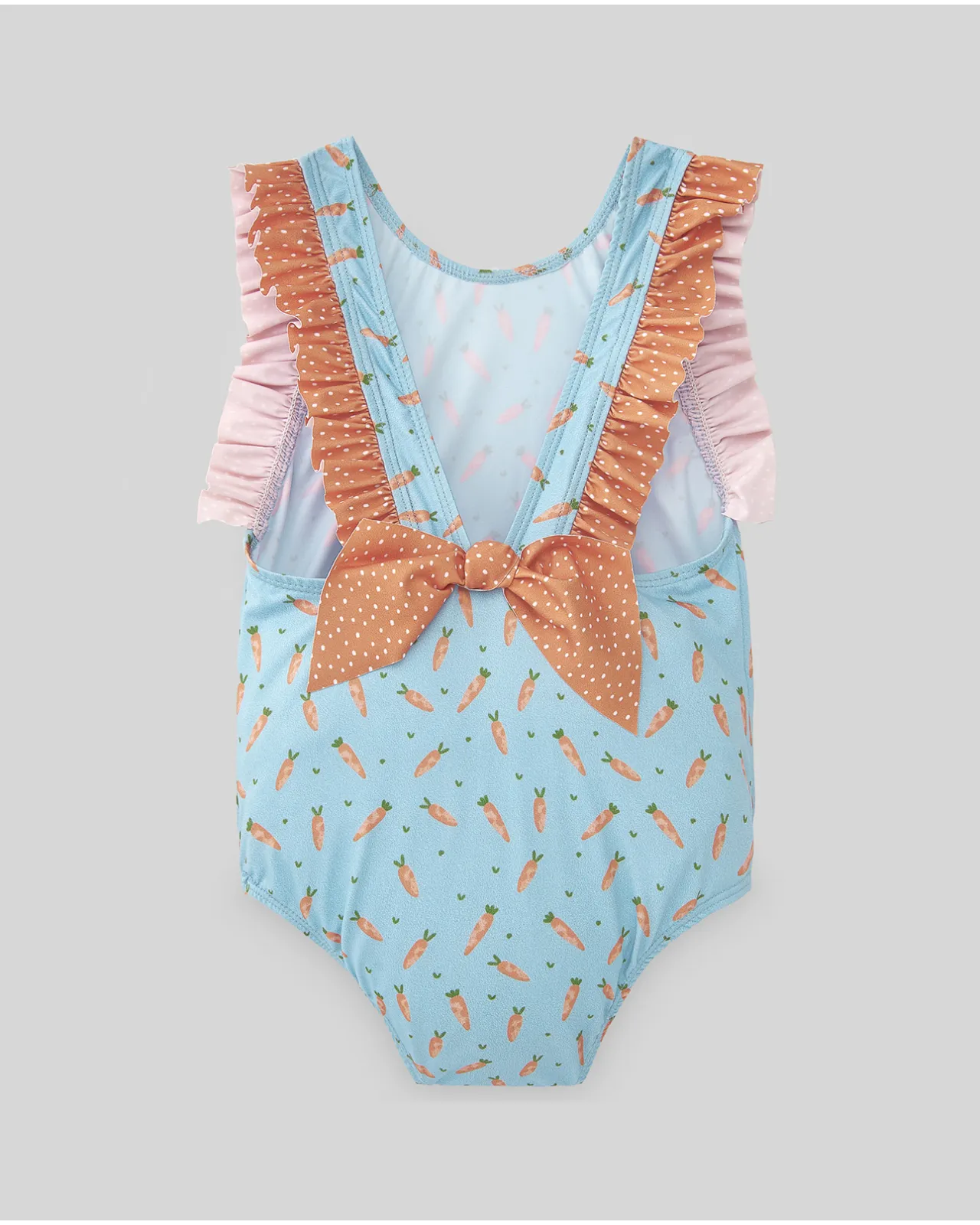 Bañador niña zanahorias "BAÑO"