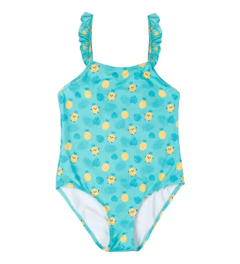 Bañador Piñas turquesa
