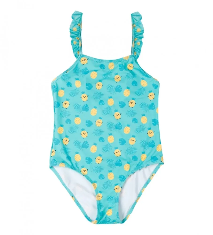 Bañador Piñas turquesa