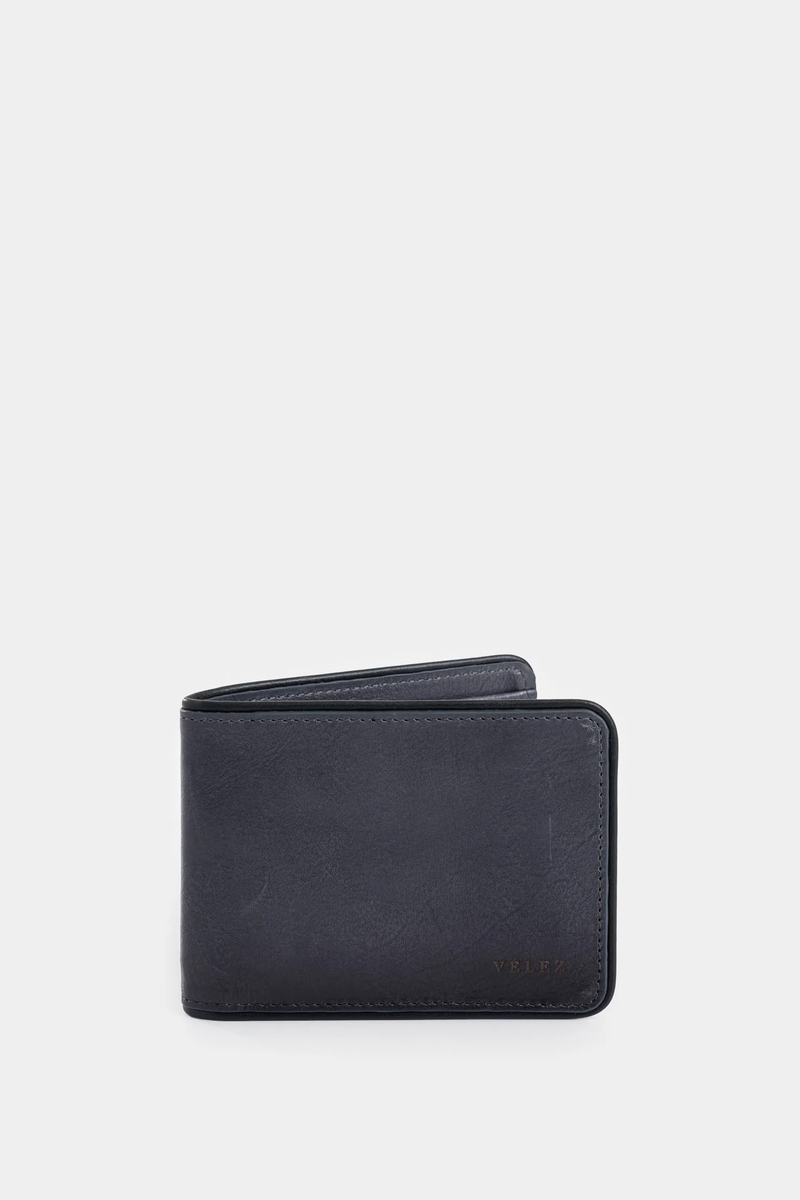 Billetera Pegasus de cuero para hombre detalle contraste