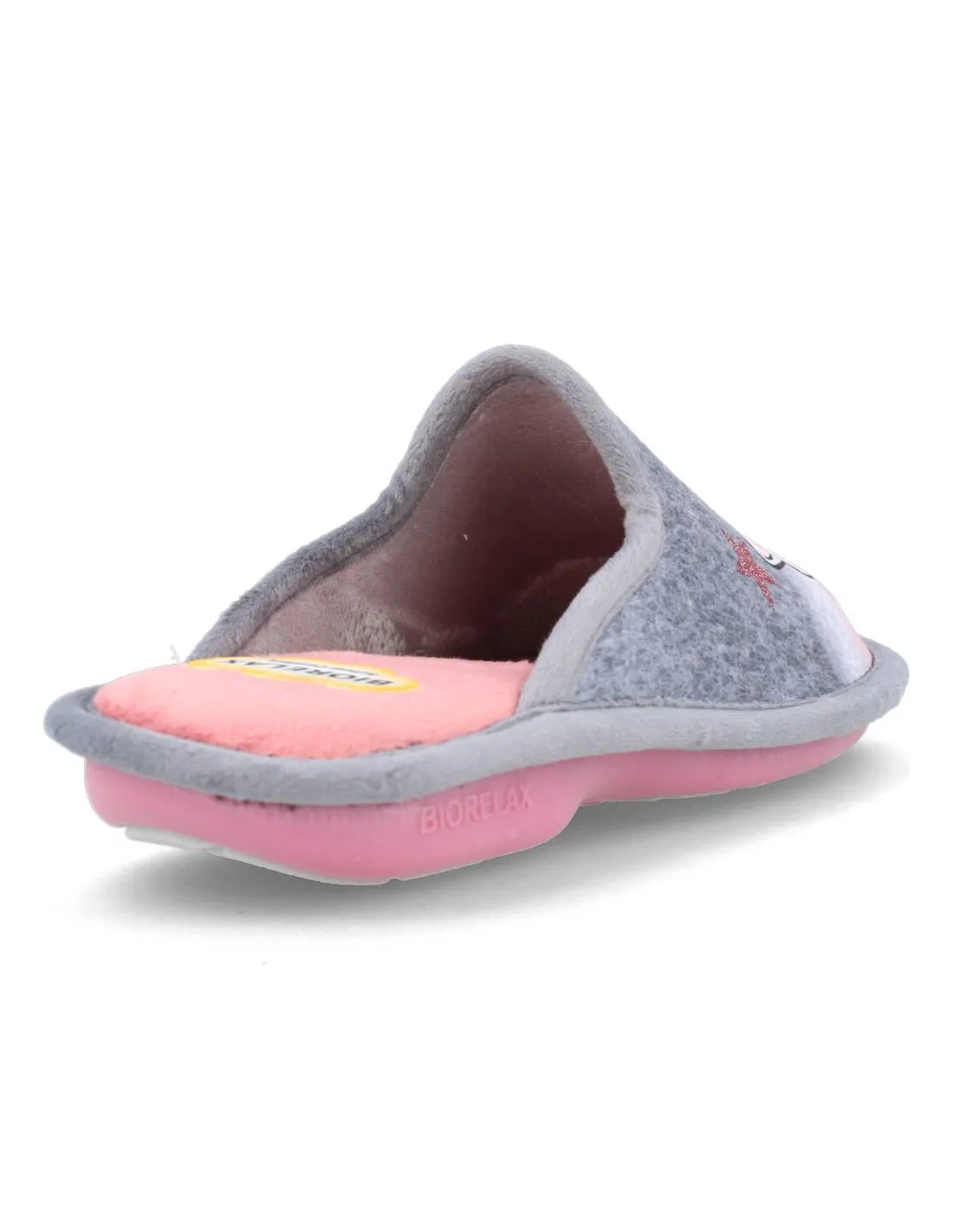 BIORELAX  ZAPATILLAS CASA GATO ESTRELLAS SALMóN