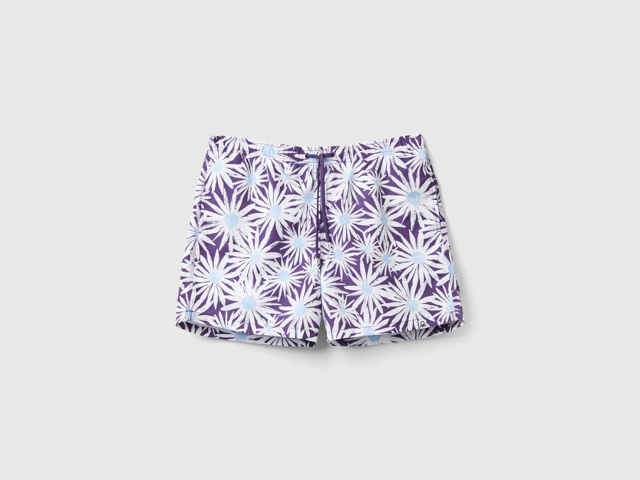 Bóxer de baño con estampado tropical