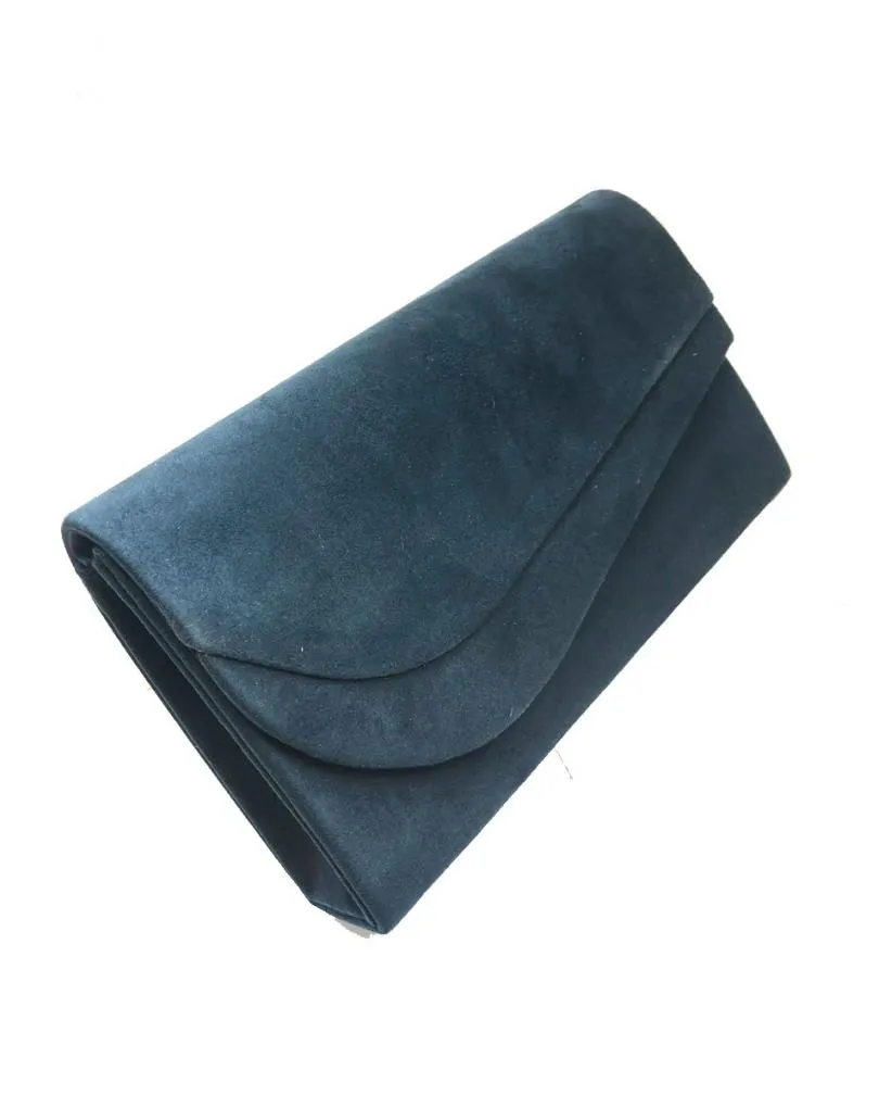 BOLSOS DE FIESTA AZULES MARINO CARTERA CON BONITA SOLAPA