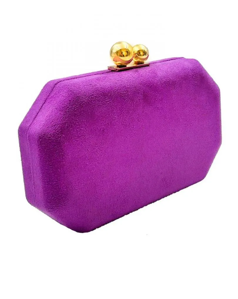 BOLSOS DE FIESTA MORADOS PARA BODAS DE DISEÑO OCTOGONAL