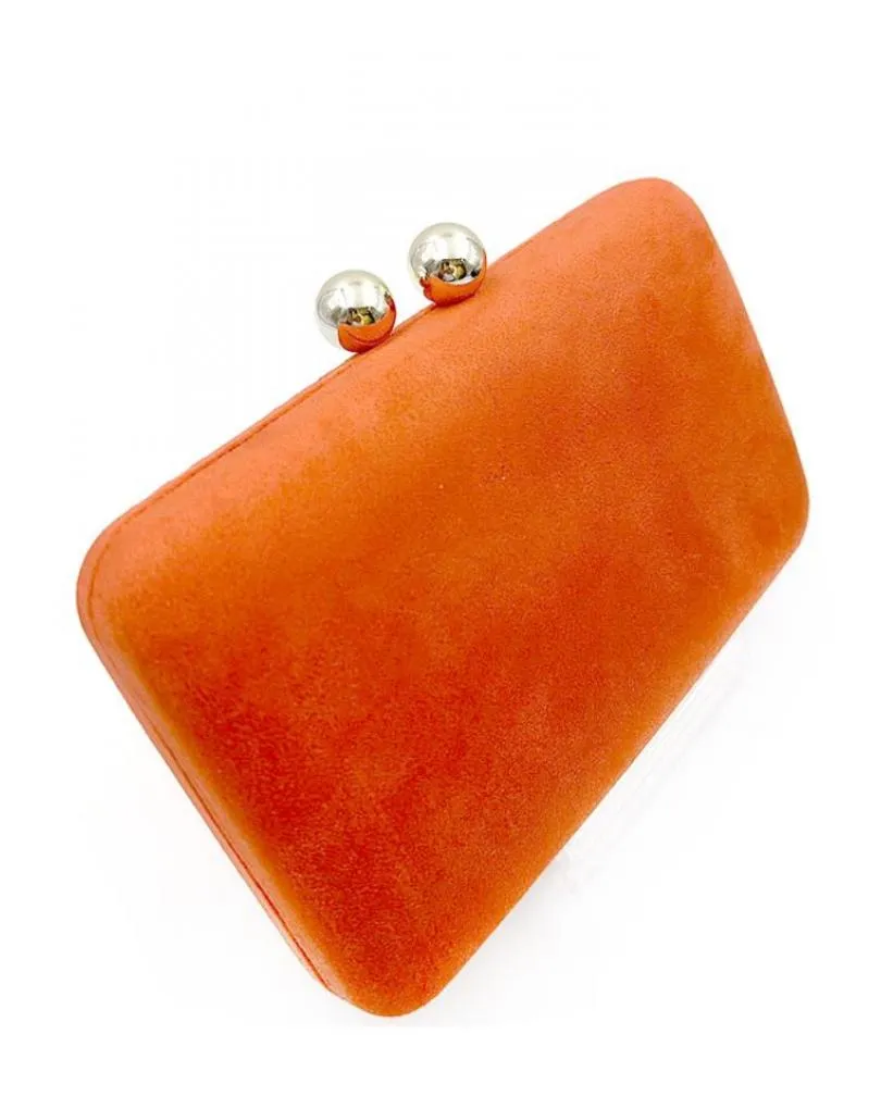 BOLSOS ELEGANTES NARANJAS PARA TRAJES DE INVITADA DE BODA