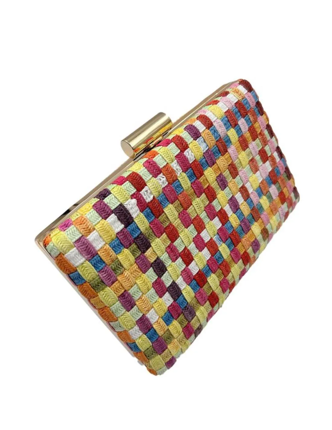 BOLSOS FIESTA MULTICOLOR ESTILO RAFIA PARA BODAS Y BAUTIZOS