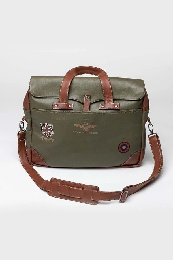 Bolsos Hombre Royal Air Force Crooks Bag Dark Kaki