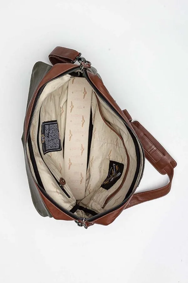 Bolsos Hombre Royal Air Force Crooks Bag Dark Kaki