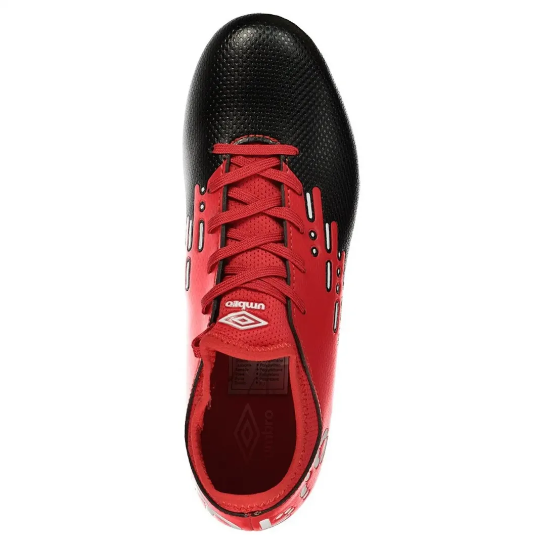 BOTA DE FúTBOL UMBRO CYPHER AG  JUNIOR  BLACK / WHITE / VERMILLION