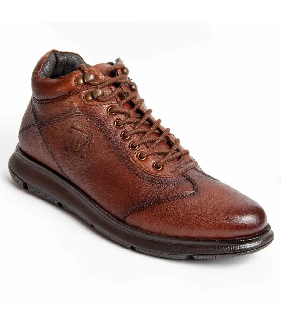 Bota De Piel Para Hombre.  Purapiel  Botiel5  98991