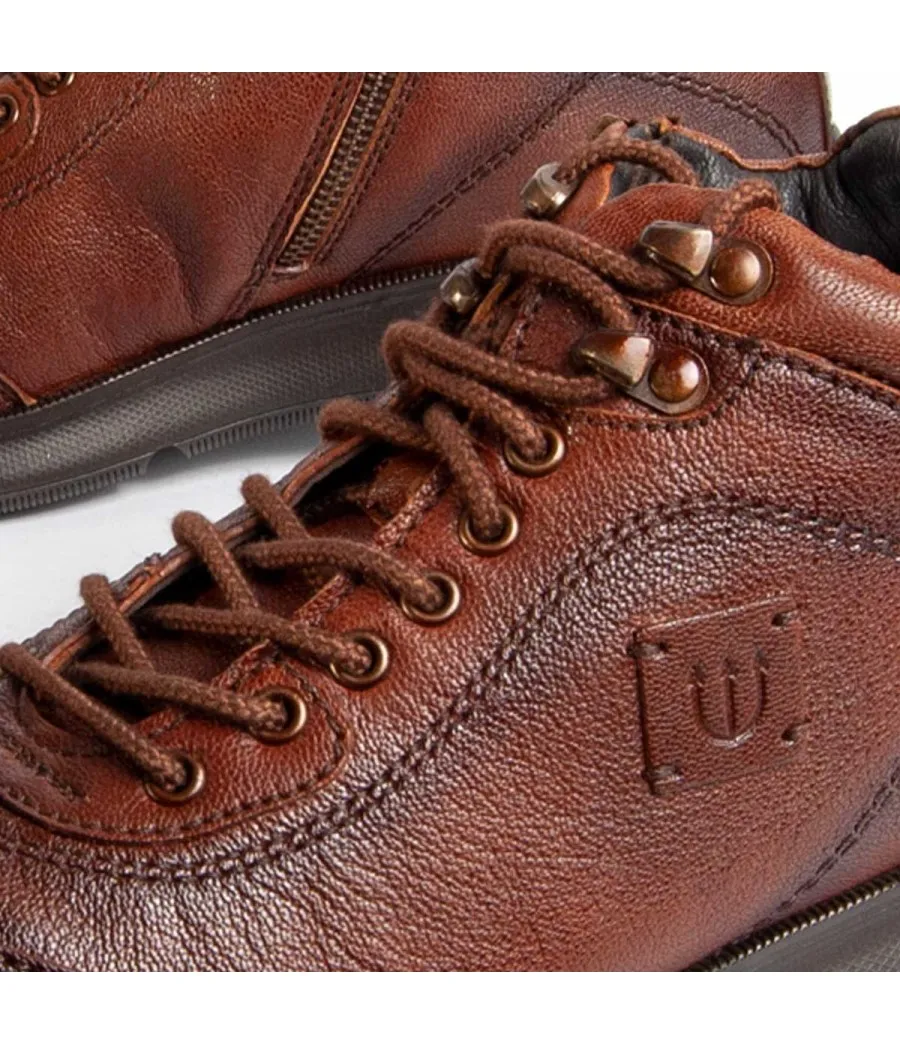 Bota De Piel Para Hombre.  Purapiel  Botiel5  98991