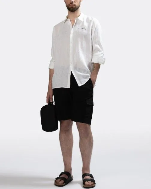 Camisa de lino John Richmond X UMP23116CA Blanco