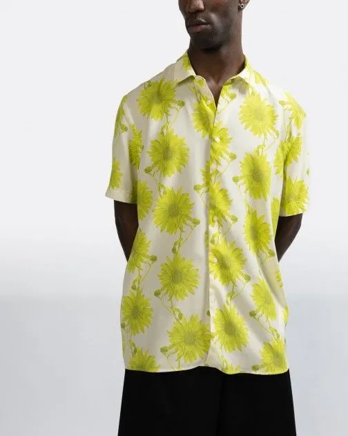 Camisa de manga corta Liu Jo P201 SUN FLOWER SHORT Verde