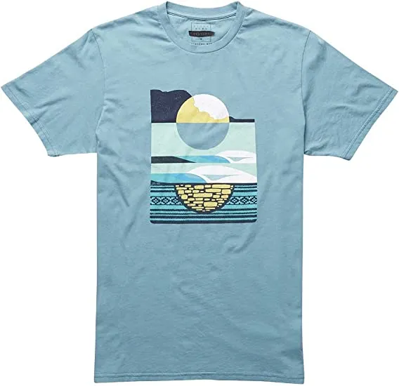 CAMISETA BILLABONG PARA HOMBRE MANGA CORTA MOONRISEABEL SS TEE(3586) REF. C1SS37 BIP7 LIGHT STEEL AZUL