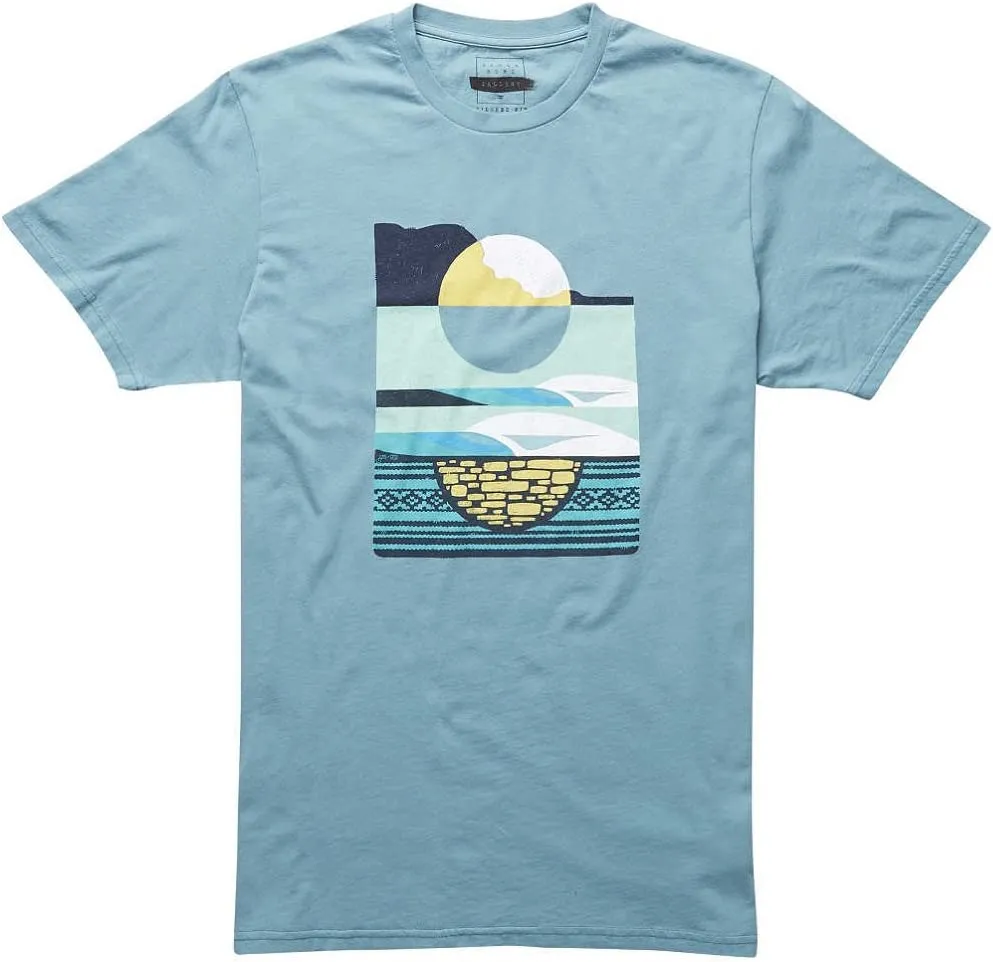 CAMISETA BILLABONG PARA HOMBRE MANGA CORTA MOONRISEABEL SS TEE(3586) REF. C1SS37 BIP7 LIGHT STEEL AZUL