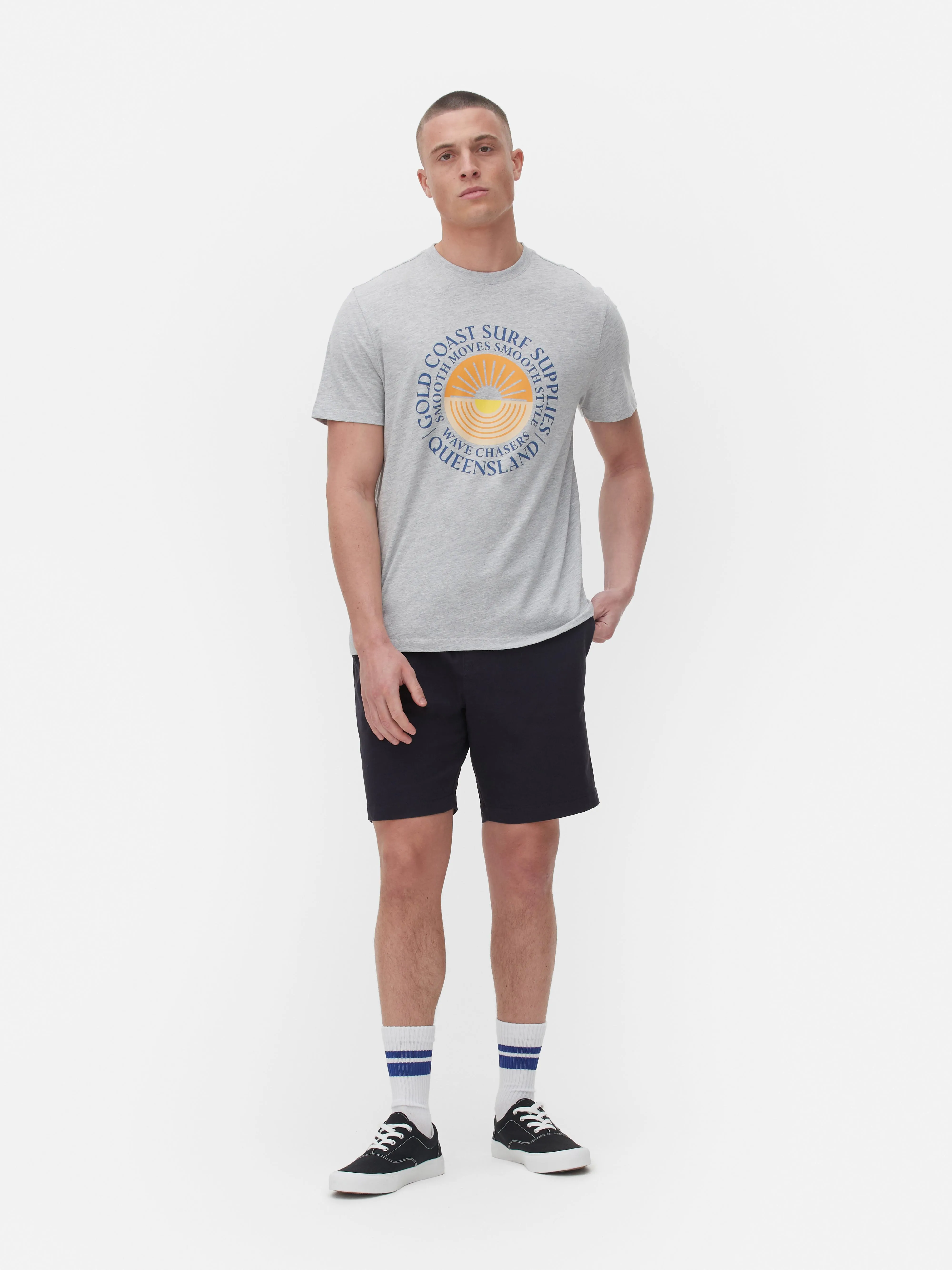 Camiseta con estampado «Gold Coast Surf»