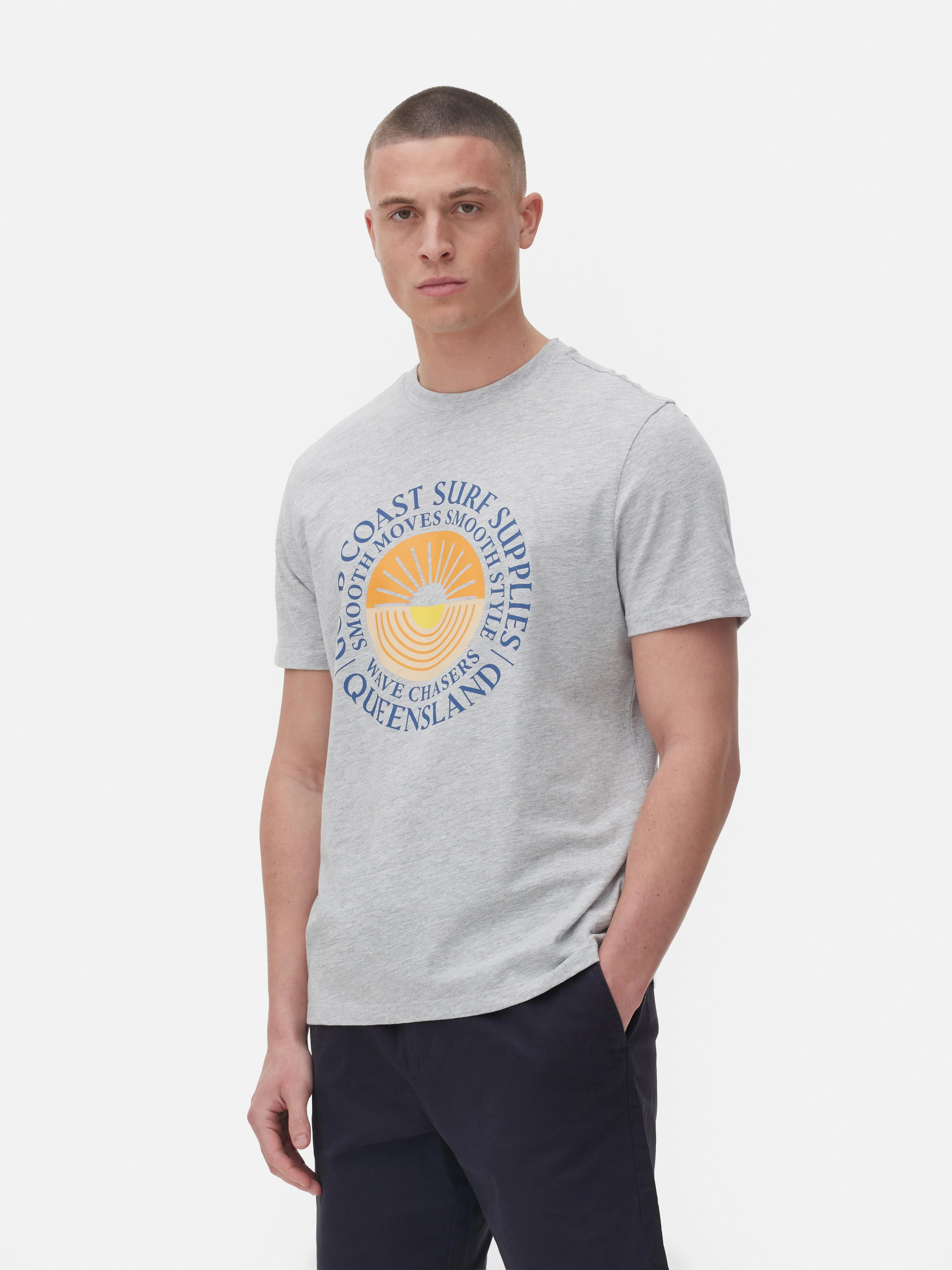 Camiseta con estampado «Gold Coast Surf»
