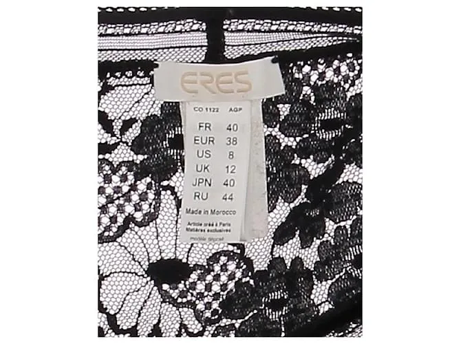 Camiseta de lencería ERES.  Cordón Negro 