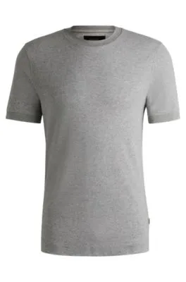 Camiseta de mezcla de cashmere y algodón con acabado antibacteriano