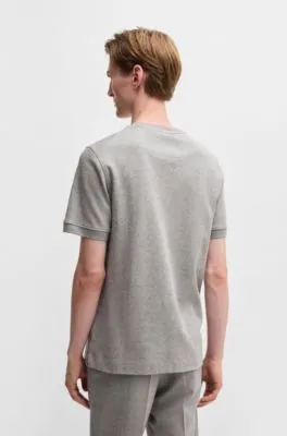 Camiseta de mezcla de cashmere y algodón con acabado antibacteriano