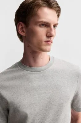 Camiseta de mezcla de cashmere y algodón con acabado antibacteriano