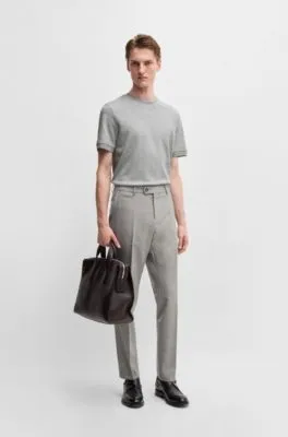 Camiseta de mezcla de cashmere y algodón con acabado antibacteriano