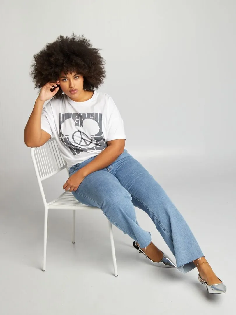 CAMISETA ESTAMPADA 'DISNEY'  BLANCO