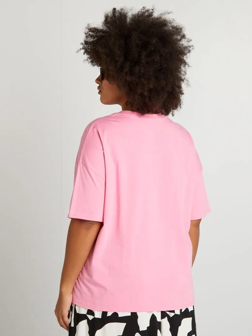 CAMISETA ESTAMPADA 'DISNEY'  ROSA