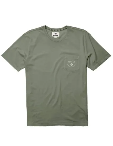 CAMISETA HOMBRE VISSLA MANGA CORTA HAND PICKED SS PKT TEEARM REFM4821HAN (ARM) KHAKI