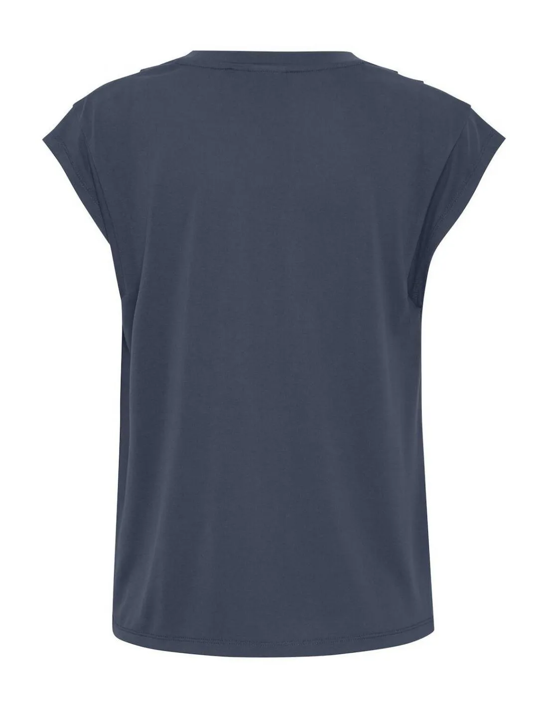 CAMISETA HOMBROS FRUNCIDOS AZUL ICHI LISKEN