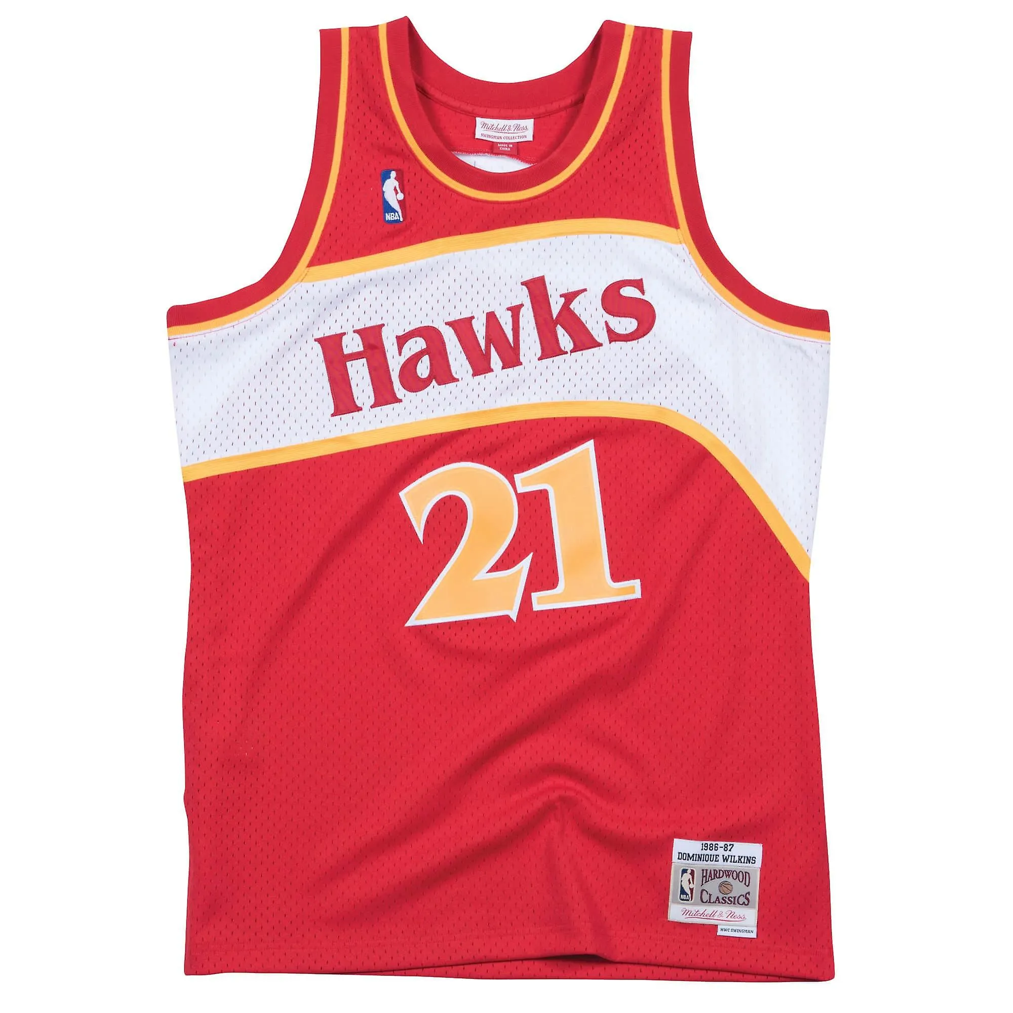 CAMISETA M&N SWINGMAN ATLANTA HAWKS 8687 DOMINIQUE WILKINS