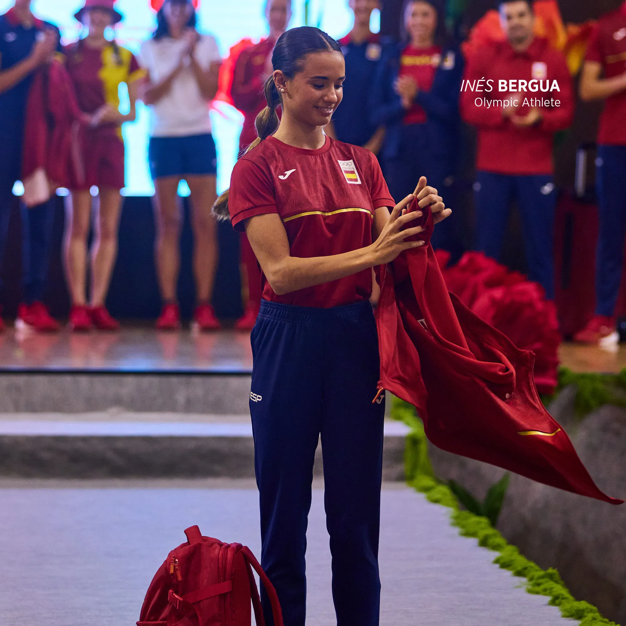 Camiseta manga corta 2ª equipación paseo Comité Olímpico Español mujer