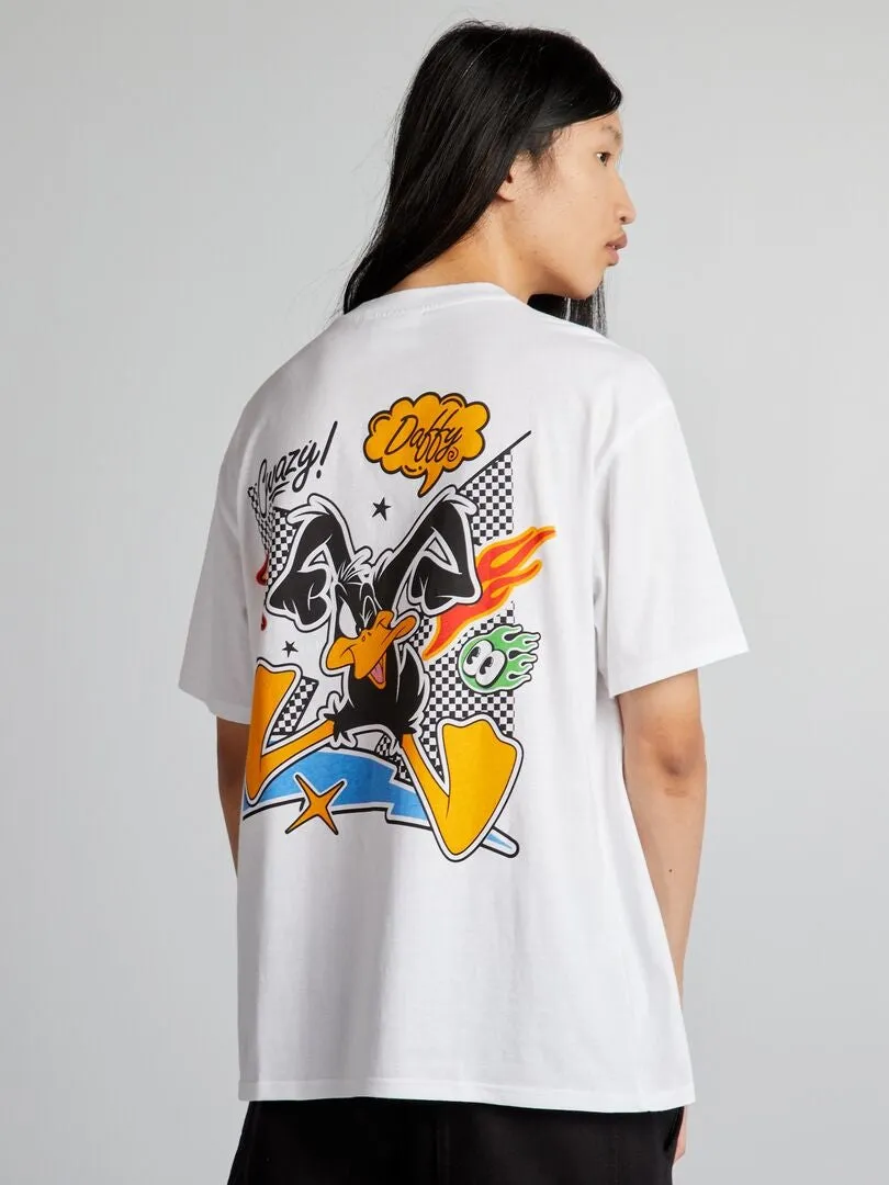 CAMISETA OVERSIZE 'LOONEY TUNES'  BLANCO