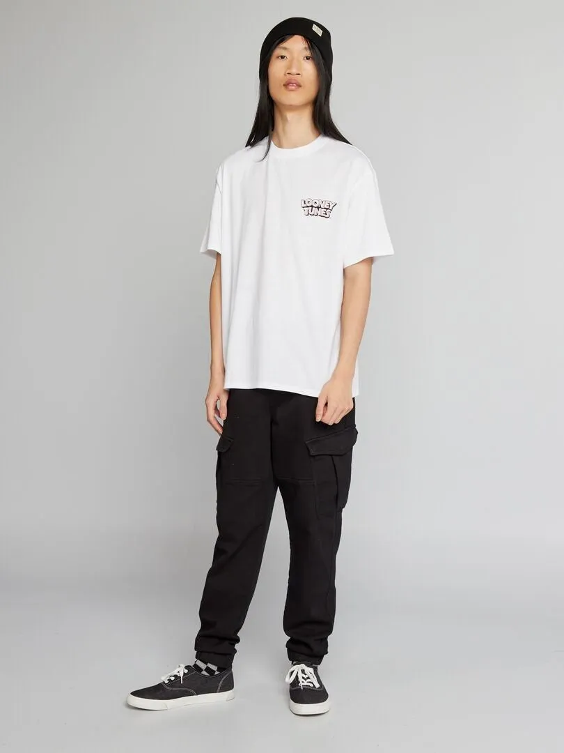 CAMISETA OVERSIZE 'LOONEY TUNES'  BLANCO