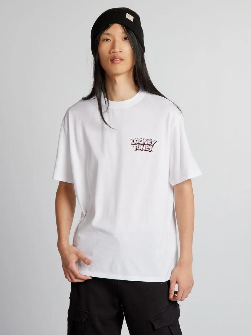 CAMISETA OVERSIZE 'LOONEY TUNES'  BLANCO