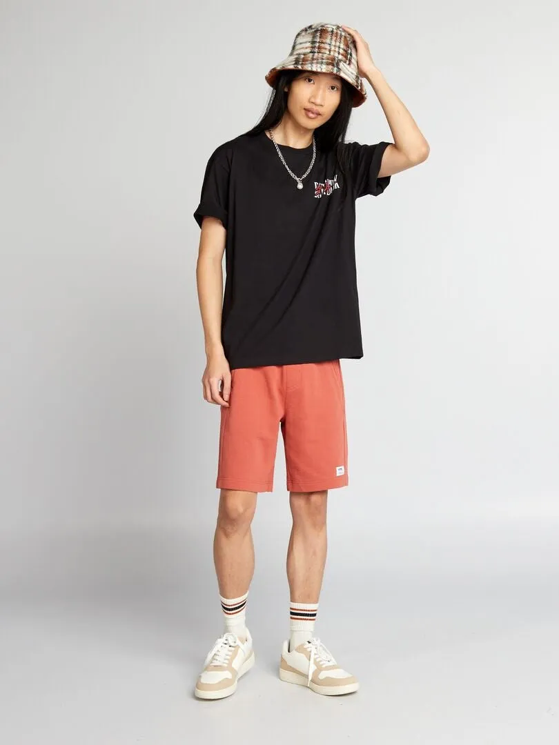 CAMISETA OVERSIZE 'LOONEY TUNES' CON CUELLO REDONDO  NEGRO
