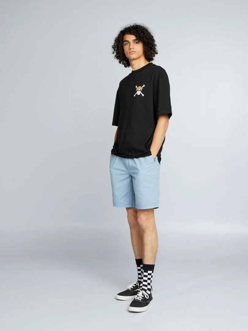 CAMISETA OVERSIZE 'ONE PIECE'  NEGRO