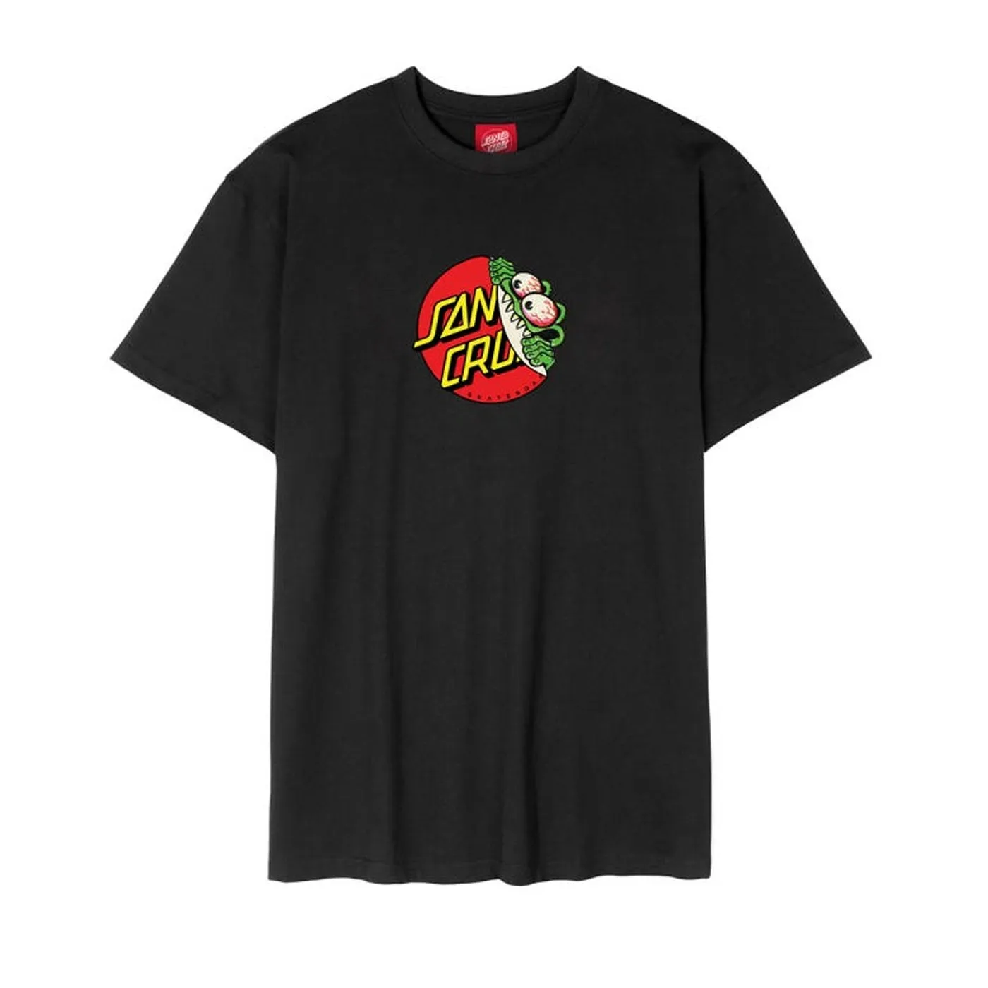CAMISETA SANTA CRUZ MANGA CORTA NIñO YOUTH BEWARE DOT FRONT TSHIRT REFSCA YTE 1492 BLACKNEGRO